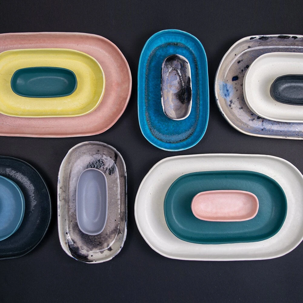 Lauren HB Studio Porcelain Oval Trays 5 Lauren HB Studio Porcelain Oval Trays