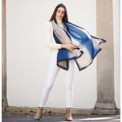 Studio Variously Prussian Cashmere Scarf