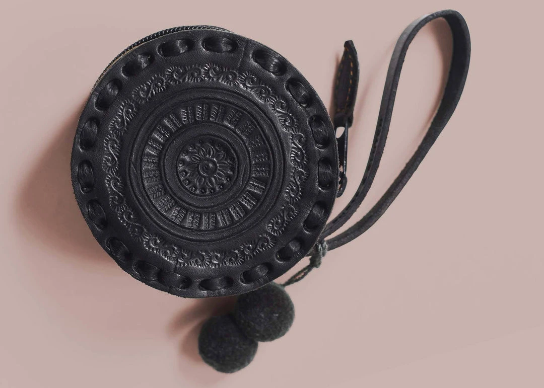 Purse & Clutch Embossed Leather Wristlet Accessories 3 Purse & Clutch Embossed Leather Wristlet Accessories