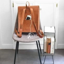 Purse & Clutch Leather Laptop Backpack - Russet Brown Accessories 13 Purse & Clutch Leather Laptop Backpack - Russet Brown Accessories