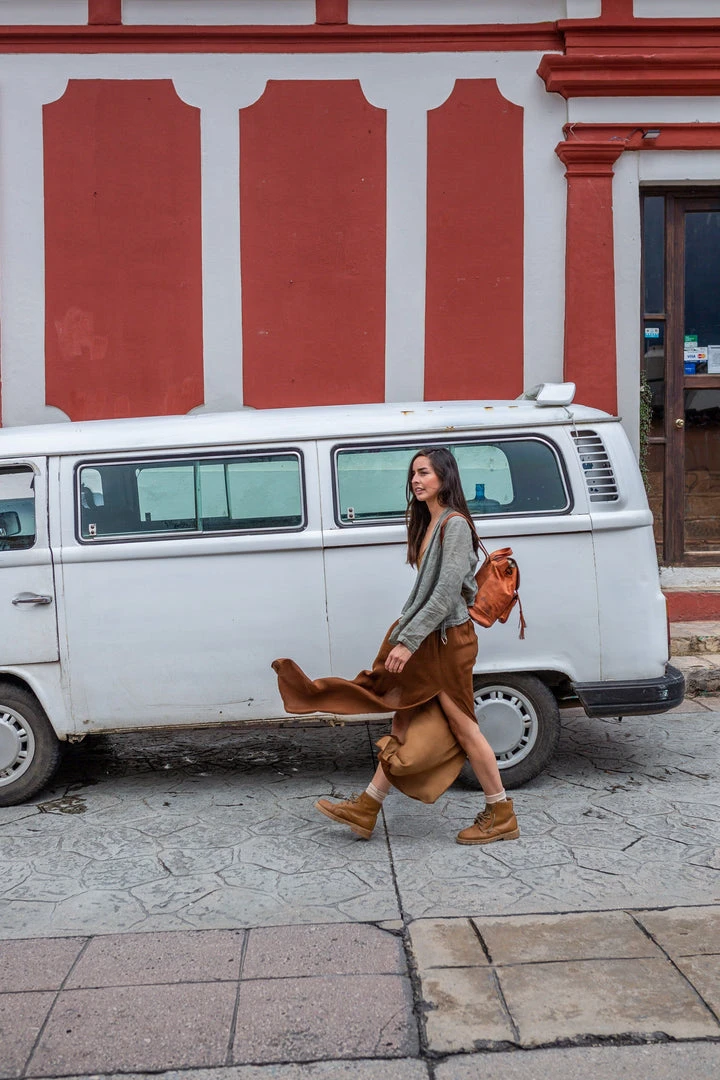 Purse & Clutch Leather Backpack - Russet Brown Handcrafted 8 Purse & Clutch Leather Backpack - Russet Brown Handcrafted