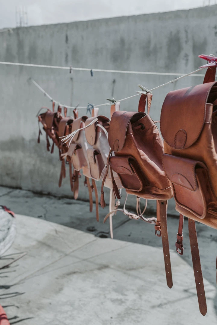 Purse & Clutch Leather Backpack - Russet Brown Handcrafted 10 Purse & Clutch Leather Backpack - Russet Brown Handcrafted