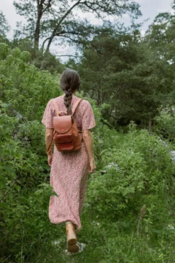 Purse & Clutch Leather Backpack - Russet Brown Handcrafted 12 Purse & Clutch Leather Backpack - Russet Brown Handcrafted