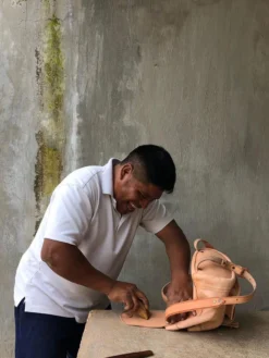 Purse & Clutch Leather Backpack - Russet Brown Handcrafted 19 Purse & Clutch Leather Backpack - Russet Brown Handcrafted