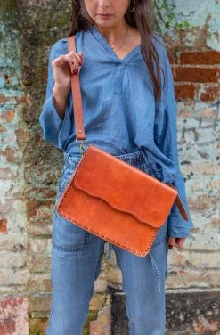 Purse & Clutch Mexican Leather Crossbody - Russet Brown Accessories
