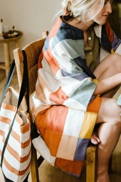 Anchal Clothing Quilted Multi-Check Cocoon Jacket