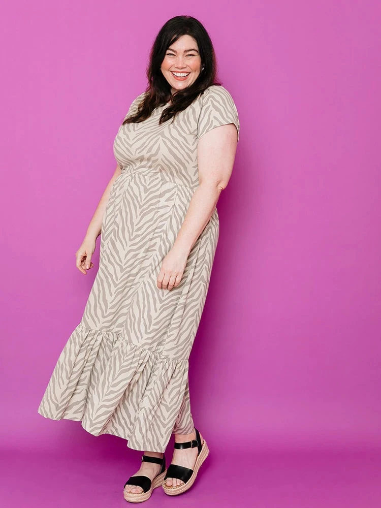 Mata Traders Clothing Randi Savanna Stripe Midi Dress 3 Mata Traders Clothing Randi Savanna Stripe Midi Dress