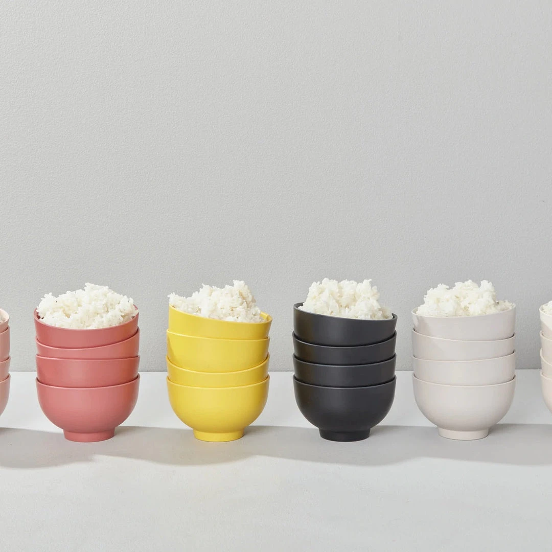 EKOBO Kitchen + Dining Recycled Bamboo Rice Bowl Set 4 EKOBO Kitchen + Dining Recycled Bamboo Rice Bowl Set