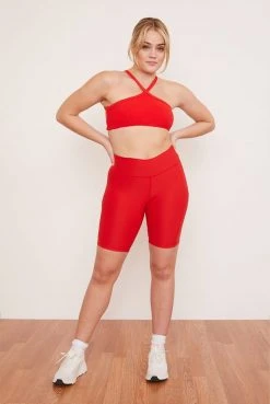 Wolven Best Sellers Recycled Bike Short With Pockets - Cayenne 16 Wolven Best Sellers Recycled Bike Short With Pockets - Cayenne