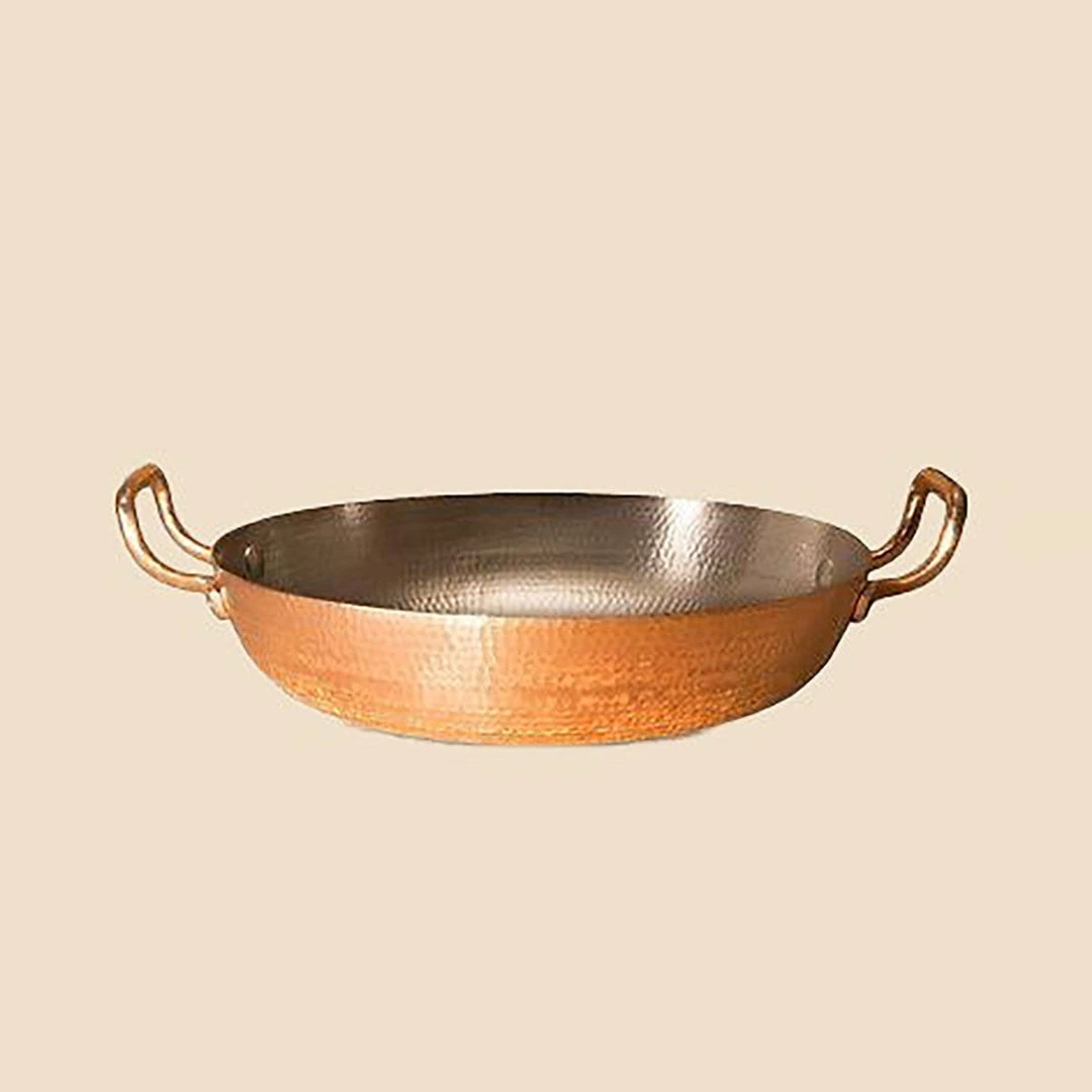 Amoretti Brothers Home Goods Recycled Copper Paella Pan - 13" 4 Amoretti Brothers Home Goods Recycled Copper Paella Pan - 13"