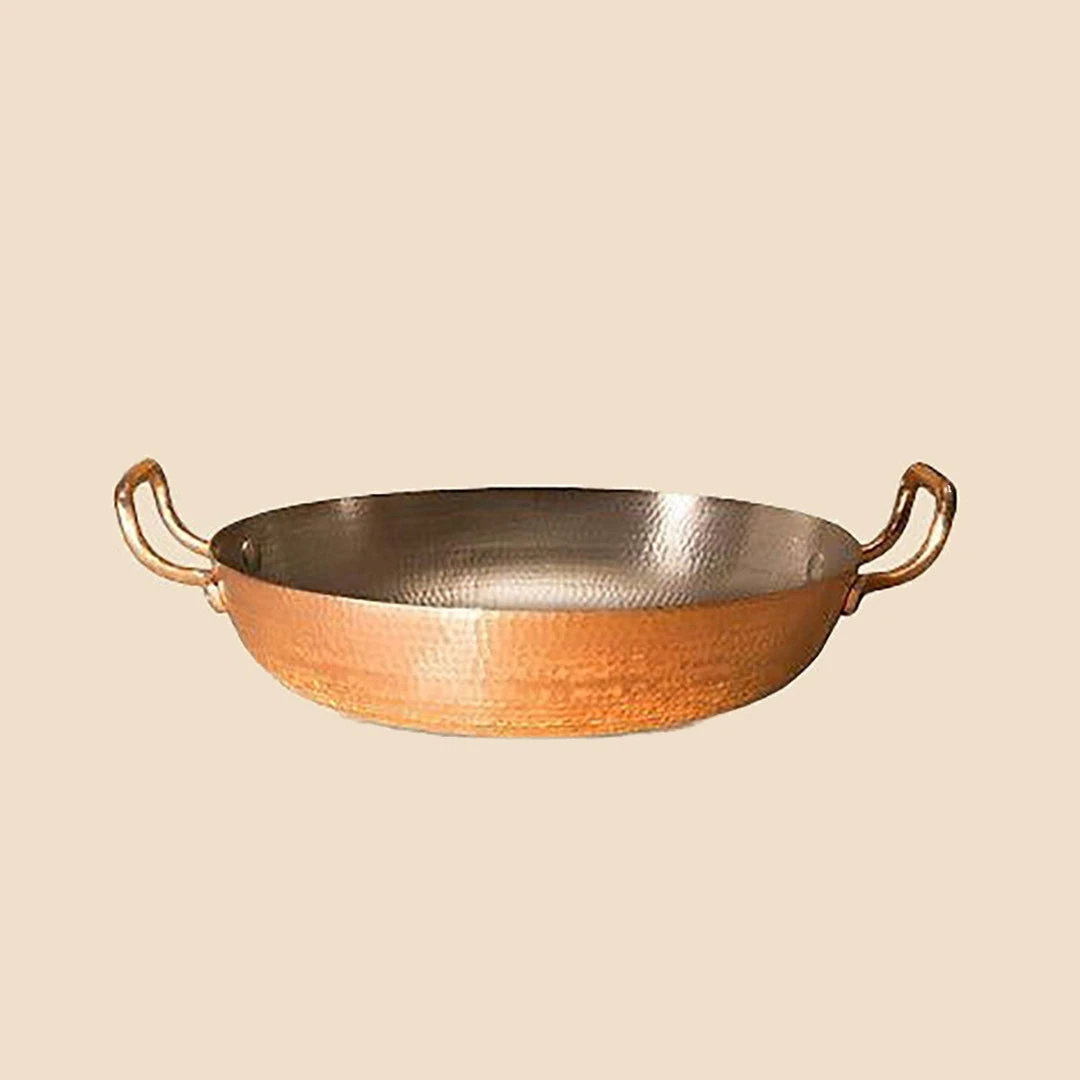 Amoretti Brothers Home Goods Recycled Copper Paella Pan - 13" 3 Amoretti Brothers Home Goods Recycled Copper Paella Pan - 13"