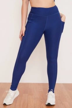 Wolven Recycled Legging With Pockets - Indigo Activewear + Athleisure