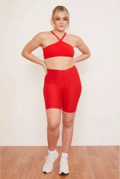 Wolven Recycled Pyramid Top - Cayenne