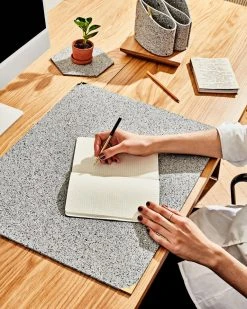 Slash Objects Home Goods Recycled Rubber Deskmat - Gris