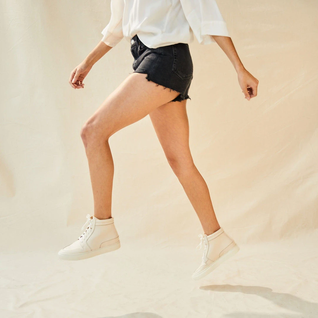 Nisolo Reina High Top Sneaker - Bone 5 Nisolo Reina High Top Sneaker - Bone