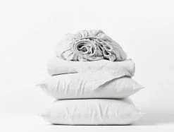 Coyuchi Relaxed Linen Sheet Set - Alpine White Home Goods