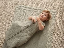 Coyuchi Baby Gifts Remi Quilted Snuggle Sack - Laurel