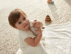 Coyuchi Baby Gifts Remi Quilted Snuggle Sack - Undyed