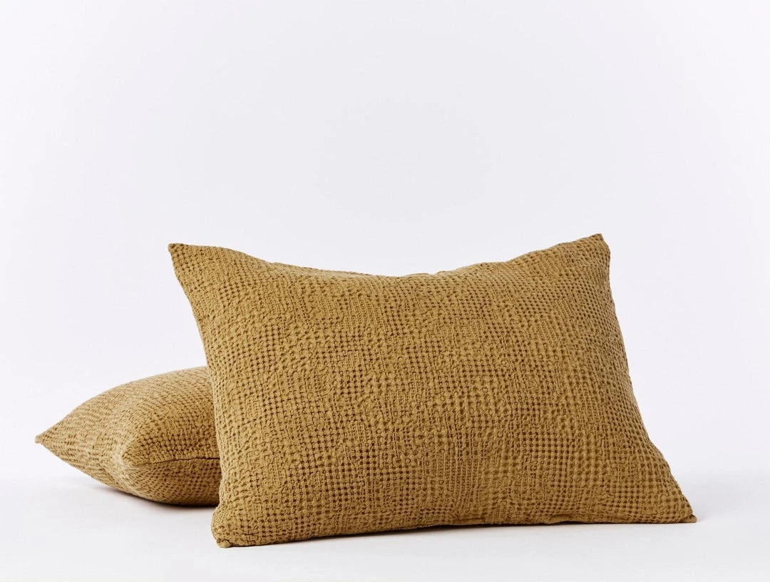 Coyuchi Reyes Waffle Sham - Hazel 3 Coyuchi Reyes Waffle Sham - Hazel