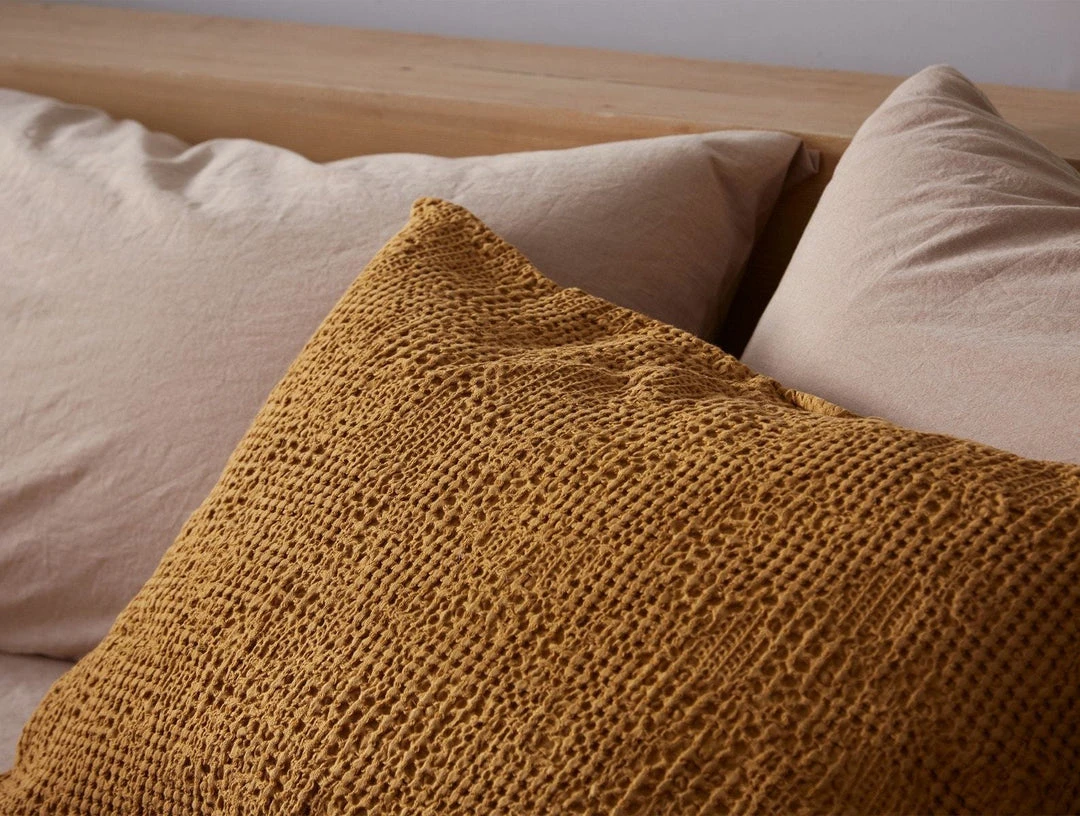 Coyuchi Reyes Waffle Sham - Hazel 6 Coyuchi Reyes Waffle Sham - Hazel