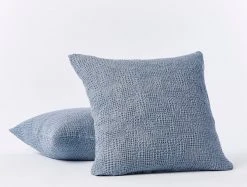 Coyuchi Reyes Waffle Sham - Steel Blue