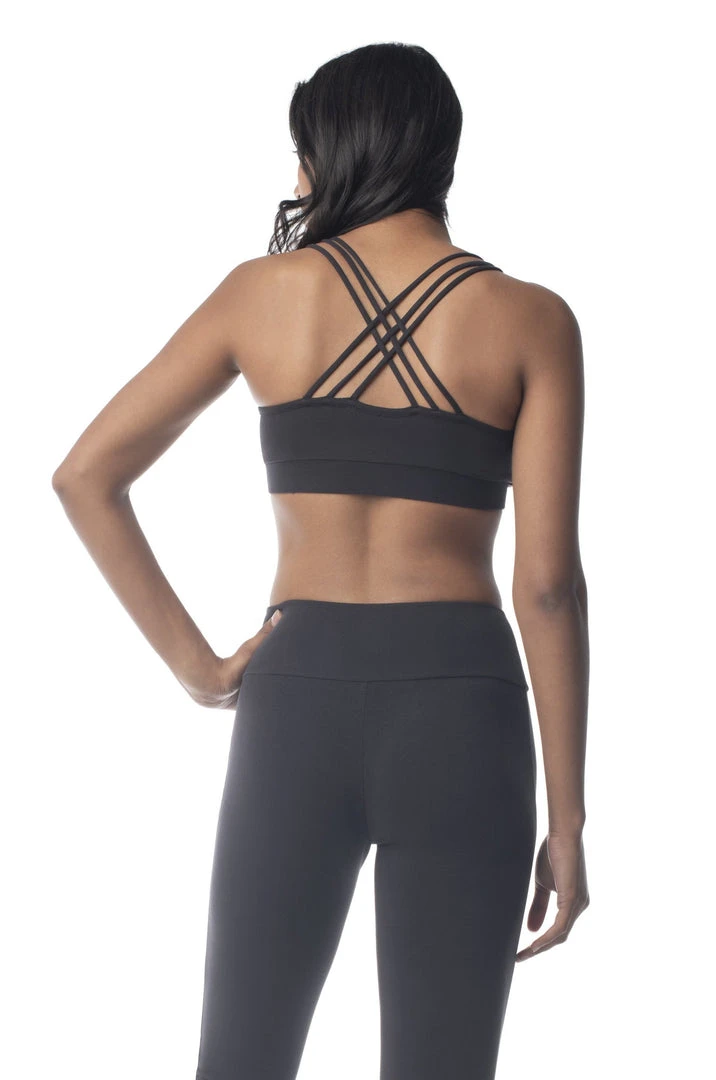 Synergy Organic Clothing Rhythm Yoga Bra - Black 4 Synergy Organic Clothing Rhythm Yoga Bra - Black