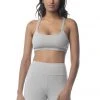 Synergy Organic Clothing Rhythm Yoga Bra - Heather Gray 2 Synergy Organic Clothing Rhythm Yoga Bra - Heather Gray