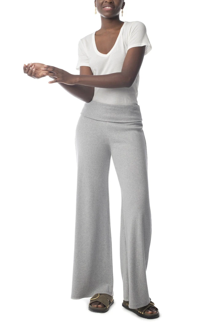 Synergy Organic Clothing Rib Knit Kamala Pant - Heather Gray Sale 3 Synergy Organic Clothing Rib Knit Kamala Pant - Heather Gray Sale