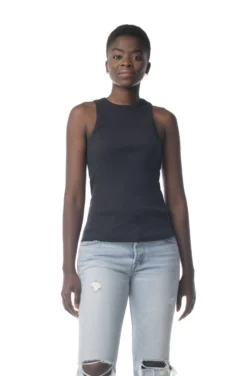 Synergy Organic Clothing Sale Rib Knit Shell Tank Top - Black