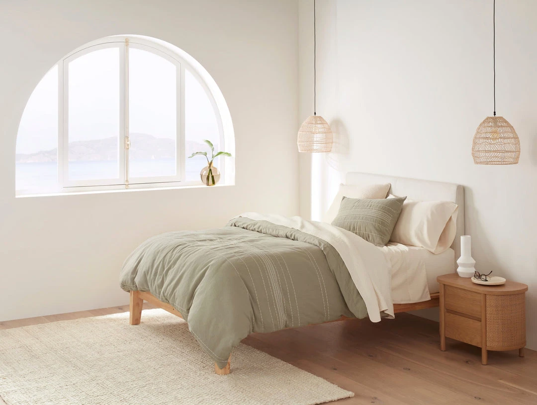 Coyuchi Rippled Stripe Duvet Cover 4 Coyuchi Rippled Stripe Duvet Cover