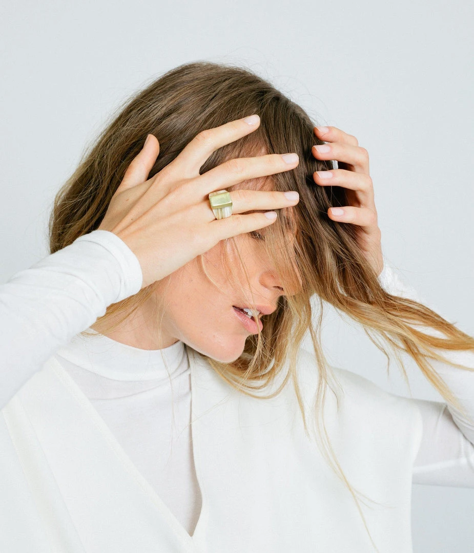 Rose & Fitzgerald Layered Horn Ring 7 Rose & Fitzgerald Layered Horn Ring