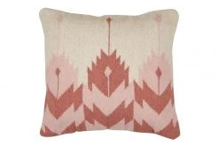 Casa Amarosa Rosette Kilim Wool Throw Pillow Cover