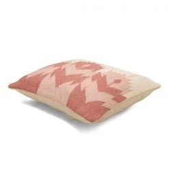 Casa Amarosa Rosette Kilim Wool Throw Pillow Cover
