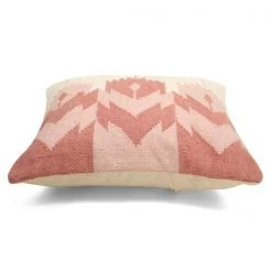Casa Amarosa Rosette Kilim Wool Throw Pillow Cover