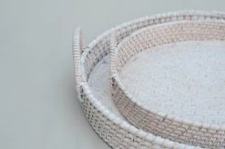 Amara New Arrivals Round Rattan Tray