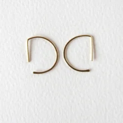 Salt + Still 14K Half Moon Earrings