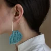 Salt + Still Handcrafted Fin Fringe Earrings 2 Salt + Still Handcrafted Fin Fringe Earrings