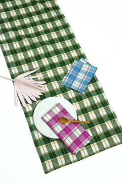Archive New York San Andres Gingham Table Runner Kitchen + Dining