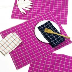 Archive New York San Lucas Plaid Placemat Set Kitchen + Dining
