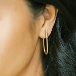 Sara Patino Jewelry Joy Recycled Gold Earrings - Large