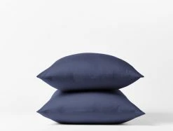 Coyuchi Sateen Pillowcase Set - Moonlight Blue