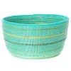 Swahili African Modern Seaside Stripe Knitting Basket 1 Swahili African Modern Seaside Stripe Knitting Basket