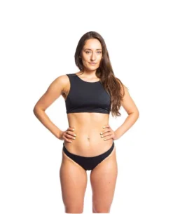 Sensi Graves Sofi Recycled Bikini Top - Third Eye + Black Made In USA