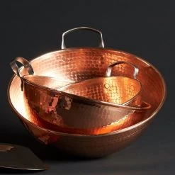 Sertodo Copper Recycled Copper Mixing Bowls