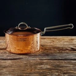 Sertodo Copper 2.5 Qt Recycled Copper Sauce Pot