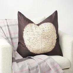 Studio Variously Shunya Silk Throw Pillow - Black Home Goods
