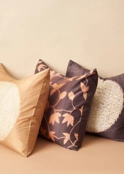 Studio Variously Shunya Silk Throw Pillow - Gold 19 Studio Variously Shunya Silk Throw Pillow - Gold