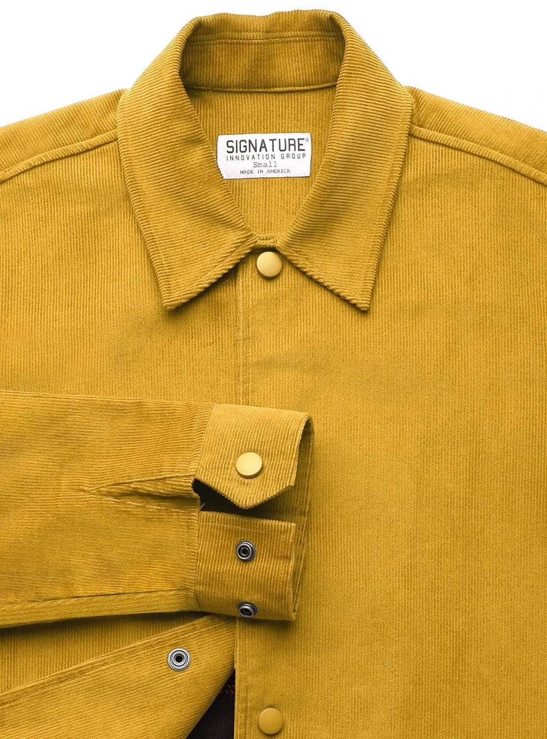 Signature Innovation Group Men's Johnny Corduroy Lined Jacket - Mustard 7 Signature Innovation Group Men's Johnny Corduroy Lined Jacket - Mustard