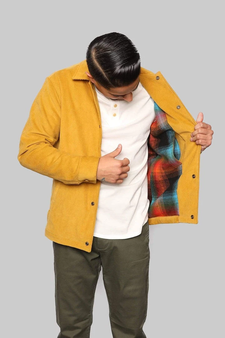 Signature Innovation Group Men's Johnny Corduroy Lined Jacket - Mustard 4 Signature Innovation Group Men's Johnny Corduroy Lined Jacket - Mustard