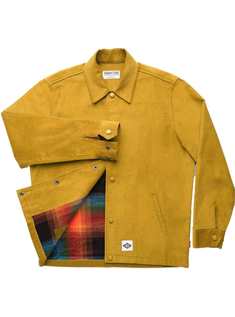 Signature Innovation Group Men's Johnny Corduroy Lined Jacket - Mustard 5 Signature Innovation Group Men's Johnny Corduroy Lined Jacket - Mustard